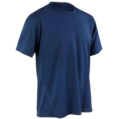 Spiro Navy Quick-Dry Sports T-Shirt - T-Shirt Spiro Navy Quick-Dry Sports T-Shirt - T-Shirt