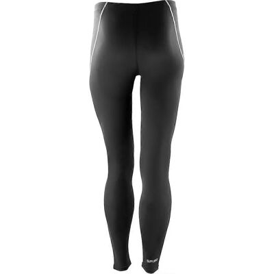 Spiro Mens Black Sports Leggings - Performance Base Layer Spiro Mens Black Sports Leggings - Performance Base Layer
