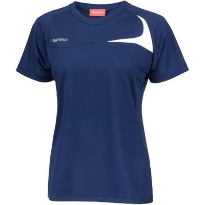 Spiro Navy/White Sports Dash T-Shirt XS Spiro Navy/White Sports Dash T-Shirt XS