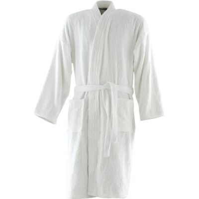 Towel City Kimono Bath Robe - Deep Pockets - 400 GSM - White Towel City Kimono Bath Robe - Deep Pockets - 400 GSM - White