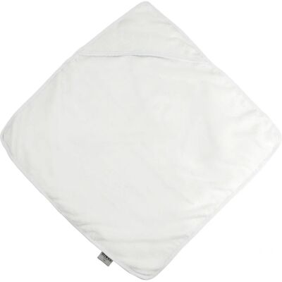 Universal Textiles Baby Hooded Bath Towel - 360 GSM, White Universal Textiles Baby Hooded Bath Towel - 360 GSM, White
