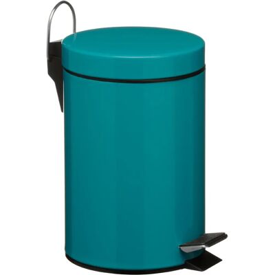 Premier Housewares Poubelle à pédale 3 L Turquoise Premier Housewares Poubelle à pédale 3 L Turquoise