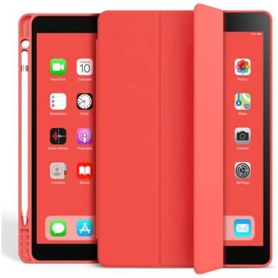 Eiger iPad Mini 6 Rouge Étui Folio Renforcé avec Magnétique - Publicité Eiger iPad Mini 6 Rouge Étui Folio Renforcé avec Magnétique - Publicité