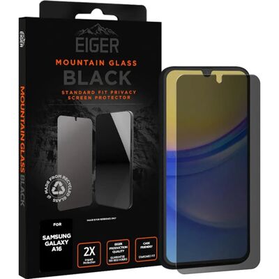 Eiger Privacy Glass Black - Samsung Galaxy A16 5G Screen Protector Eiger Privacy Glass Black - Samsung Galaxy A16 5G Screen Protector