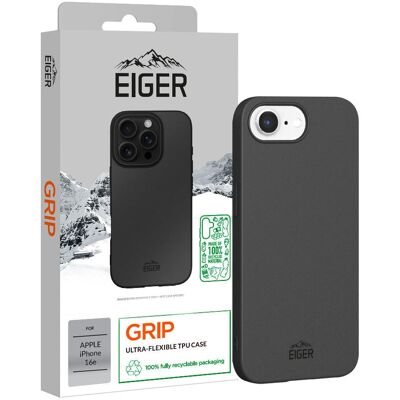 Eiger Schwarzes iPhone 16e Grip Case - Handyhülle Eiger Schwarzes iPhone 16e Grip Case - Handyhülle
