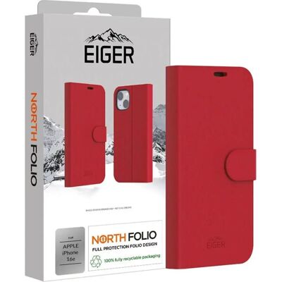 Eiger North - Folio - iPhone 16e - Rouge - Phone Case Eiger North - Folio - iPhone 16e - Rouge - Phone Case