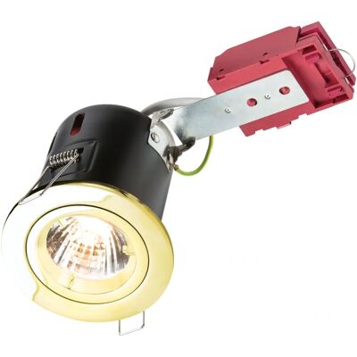 Knightsbridge - IC GU10 Fixed - Brass - 50W - Downlight Knightsbridge - IC GU10 Fixed - Brass - 50W - Downlight