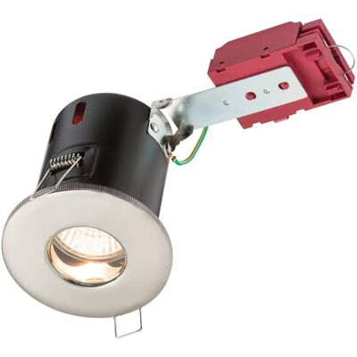 Knightsbridge Foco empotrable - Fire-rated, Brushed Chrome - Recessed Shower Light Knightsbridge Foco empotrable - Fire-rated, Brushed Chrome - Recessed Shower Light
