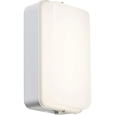 Knightsbridge LED Security Bulkhead Base White - Lighting Fixture Knightsbridge LED Security Bulkhead Base White - Lighting Fixture