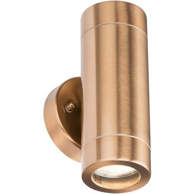 Knightsbridge Copper Up & Down Wall Light - IP65 2x35W GU10 Knightsbridge Copper Up & Down Wall Light - IP65 2x35W GU10