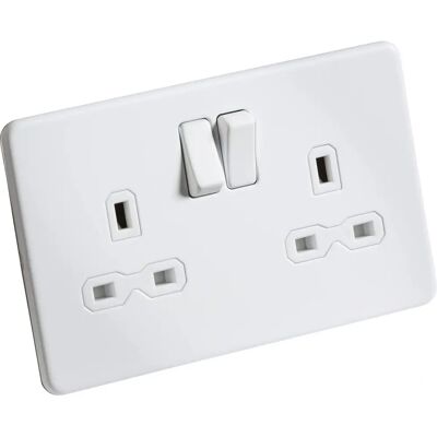 ML Knightsbridge - SF8900BCW - Brushed Chrome - 115/230V - Shaver Socket ML Knightsbridge - SF8900BCW - Brushed Chrome - 115/230V - Shaver Socket