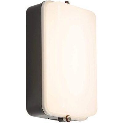 Knightsbridge - LED Security Bulkhead with M-Sensor - Black - Outdoor IP54 5W Knightsbridge - LED Security Bulkhead with M-Sensor - Black - Outdoor IP54 5W