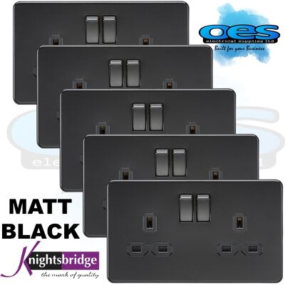 Knightsbridge - SFR9000M - Matt black - Black insert - Socket Knightsbridge - SFR9000M - Matt black - Black insert - Socket