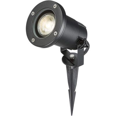Knightsbridge - Ground Spike GU10 - Nero 230V IP65 10W Knightsbridge - Ground Spike GU10 - Nero 230V IP65 10W