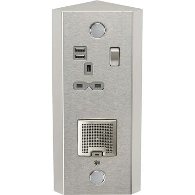 Knightsbridge Knightsbridge 13A 1G Vertical Switched Socket with Dual USB Charger Knightsbridge Knightsbridge 13A 1G Vertical Switched Socket with Dual USB Charger
