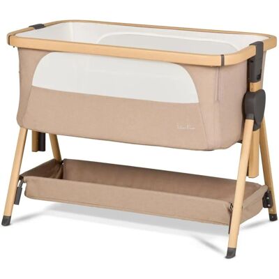 Silver Cross Lunar Bedside Crib - Adjustable, Bamboo, Safe Sleep Silver Cross Lunar Bedside Crib - Adjustable, Bamboo, Safe Sleep