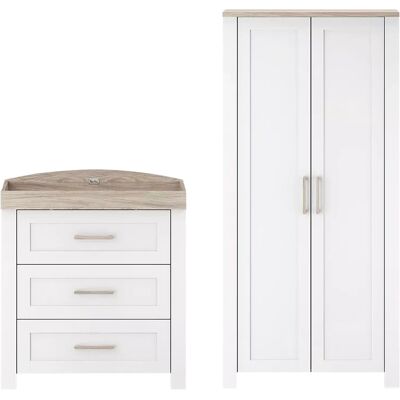 Silver Cross - Valencia - Ash White - Wardrobe Silver Cross - Valencia - Ash White - Wardrobe