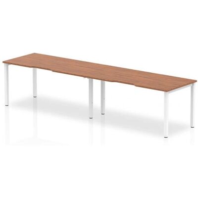 Dynamic Evolve Plus Single White Frame Bench Desk 1600 - Desk Dynamic Evolve Plus Single White Frame Bench Desk 1600 - Desk