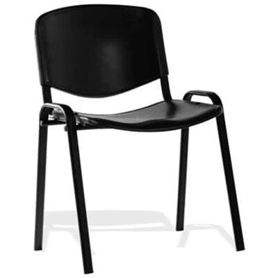 ISO Black Office Chair - Stackable, Padded - Office/Computer Chair ISO Black Office Chair - Stackable, Padded - Office/Computer Chair