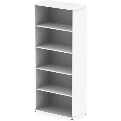 Impulse White Office Bookcase - Adjustable Shelves & Heat Resistant Finish Impulse White Office Bookcase - Adjustable Shelves & Heat Resistant Finish