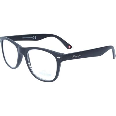 Montana MR67 Schwarze Unisex Quadratische Lesebrille - +2.00 Montana MR67 Schwarze Unisex Quadratische Lesebrille - +2.00