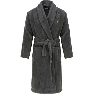 Lyle & Scott Lucas Bademantel - Dunkelgrau - XXL - Bademäntel Lyle & Scott Lucas Bademantel - Dunkelgrau - XXL - Bademäntel
