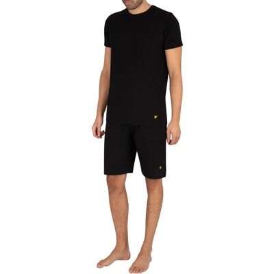 Lyle & Scott Charlie Black Lounge Set - T-Shirt & Shorts Lyle & Scott Charlie Black Lounge Set - T-Shirt & Shorts