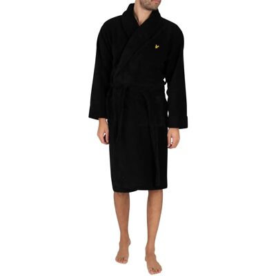 Lyle & Scott Lucas Handtuch Bademantel - Schwarz - XXL Lyle & Scott Lucas Handtuch Bademantel - Schwarz - XXL