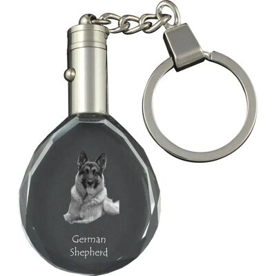 Personalizowany wisiorek ze zdjęciem owczarka niemieckiego - Brelok w pudełku prezentowym Personalizowany wisiorek ze zdjęciem owczarka niemieckiego - Brelok w pudełku prezentowym
