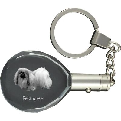 Pendent z Fotografią Peke - Kryształowy Brelok w Pudełku Prezentowym Pendent z Fotografią Peke - Kryształowy Brelok w Pudełku Prezentowym