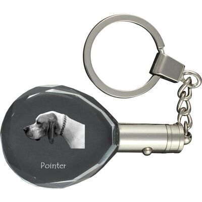 Art-Dog - Pointer I - Podświetlany - Kryształ optyczny - Brelok Art-Dog - Pointer I - Podświetlany - Kryształ optyczny - Brelok