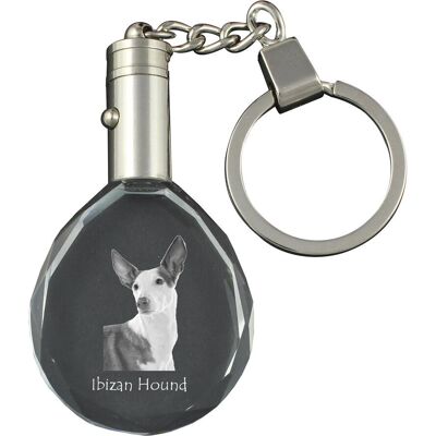 Art-Dog - Ibiza Hound - Wisiorek ze zdjęciem - Kryształowe pudełko prezentowe - Brelok do kluczy Art-Dog - Ibiza Hound - Wisiorek ze zdjęciem - Kryształowe pudełko prezentowe - Brelok do kluczy