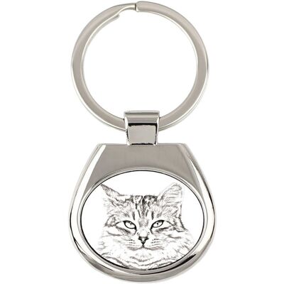 Art-Dog - Siberian Cat - Print - Cat - Keychain Art-Dog - Siberian Cat - Print - Cat - Keychain