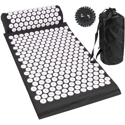 Komodo - Acupressure Mat with Pillow & Ball - Black Komodo - Acupressure Mat with Pillow & Ball - Black