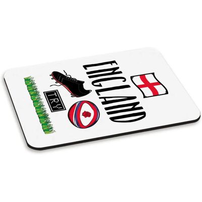 Gift Base - RugbyAngleterre - Rose - Drapeau d’Angleterre - Tapis de souris - Publicité Gift Base - RugbyAngleterre - Rose - Drapeau d’Angleterre - Tapis de souris - Publicité