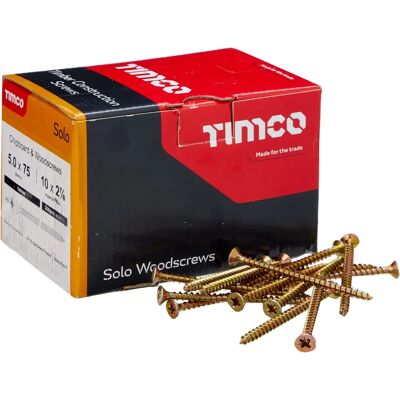 TIMco Wkręt do drewna - 5,0 x 75mm - PZ2 CSK - 200 sztuk TIMco Wkręt do drewna - 5,0 x 75mm - PZ2 CSK - 200 sztuk