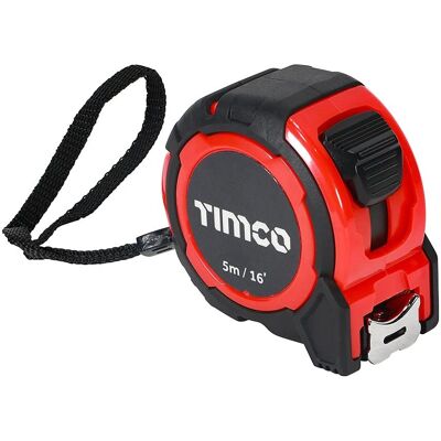 Timco 5m/16ft x 25mm Mètre ruban - Mètre ruban - Publicité Timco 5m/16ft x 25mm Mètre ruban - Mètre ruban - Publicité