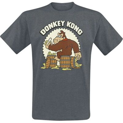 Nintendo Donkey Kong Heather Grey T-paita - Mies Nintendo Donkey Kong Heather Grey T-paita - Mies