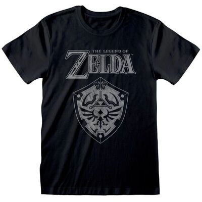 Nintendo Legend Of Zelda Unisex T-Skjorte - Slitt Skjold - T-Skjorte Nintendo Legend Of Zelda Unisex T-Skjorte - Slitt Skjold - T-Skjorte