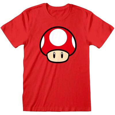 Nintendo - Super Mario - Power Up Mushroom - M - T-Shirt - Publicité Nintendo - Super Mario - Power Up Mushroom - M - T-Shirt - Publicité