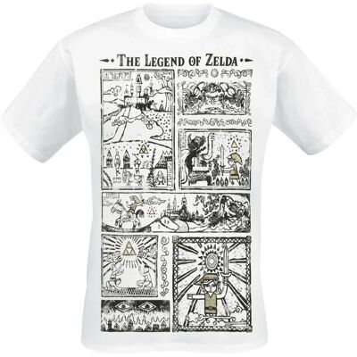 The Legend Of Zelda lyhythihainen T-paita - Miehet - Valkoinen - Casual The Legend Of Zelda lyhythihainen T-paita - Miehet - Valkoinen - Casual