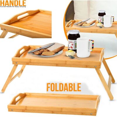 True Face - Bamboo Lap Tray - Folding Legs - Bed Use - Lap Tray True Face - Bamboo Lap Tray - Folding Legs - Bed Use - Lap Tray