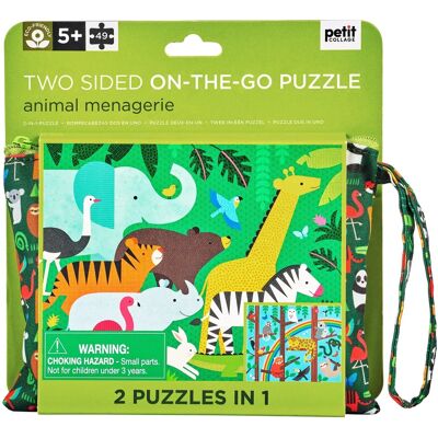 Puzzle Animalier Petit Collage - Écologique, Double Face - Puzzle - Publicité Puzzle Animalier Petit Collage - Écologique, Double Face - Puzzle - Publicité