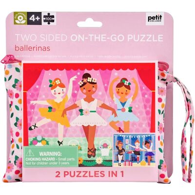 Petit Collage Ballerina Zwei-Seiten Puzzle - Puzzle Petit Collage Ballerina Zwei-Seiten Puzzle - Puzzle