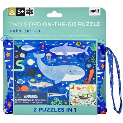 Petit Collage Puzzle Double face - Sous-marin 49 pièces - Publicité Petit Collage Puzzle Double face - Sous-marin 49 pièces - Publicité