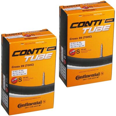 Continental Cross 28 700 x 32-42c Bike Inner Tube - Presta 42mm Valve Continental Cross 28 700 x 32-42c Bike Inner Tube - Presta 42mm Valve
