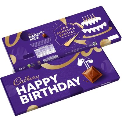 Cadbury Dairy Milk Birthday Bar 850g - Chocolate Bar Cadbury Dairy Milk Birthday Bar 850g - Chocolate Bar