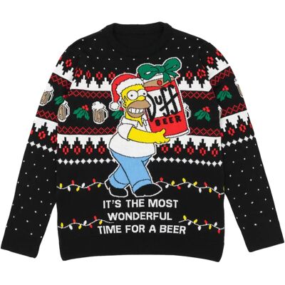 Le pull de Noël des Simpsons - Pull - Publicité Le pull de Noël des Simpsons - Pull - Publicité