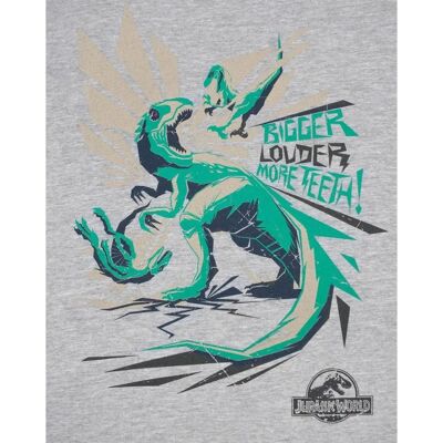 Jurassic World Grey Bigger Teeth T-Shirt - T-Shirt Jurassic World Grey Bigger Teeth T-Shirt - T-Shirt