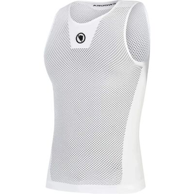 Endura Couche de Base Sans Manches en Filet Blanc - Couche de Base - Publicité Endura Couche de Base Sans Manches en Filet Blanc - Couche de Base - Publicité